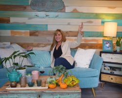 Jan enjoying her She Shed