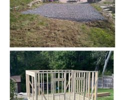 Goodman 14x16 Shed site prep 02