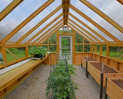 12x16 Custom Haven Greenhouse Interior