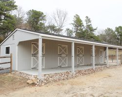 A Trestle Animal Shelter for horses.