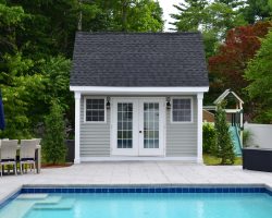 custom pool house in Hanover, MA