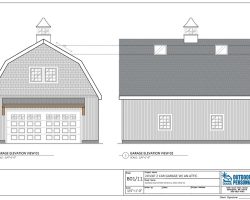 Outdoor Personia Jamestown, RI Gambrel Garage Plans