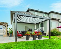 2-Tier Swan Custom Louvered Pergola