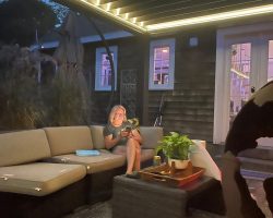 Swan Custom Louvered Pergola lighting system