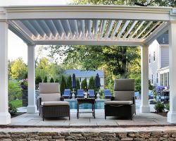 Swan Custom Louvered Pergola