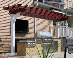 unique slim design pergola