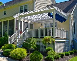 Custom 12x16 Vinyl Pergola in Medway, MA