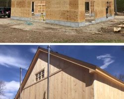 Garage to Barn Construction in Progress