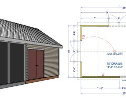 15x25 Storage Shed Plans