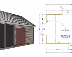 15x25 Storage Shed Plans