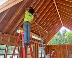 Outdoor Personia 16x24 shed in wrentham - bracing