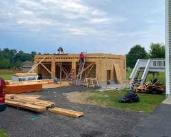 Outdoor Personia-3-Car Garage Construction 1