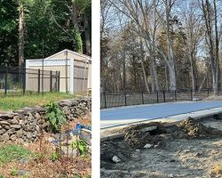 Site work for the Lincoln, RI Poolhouse