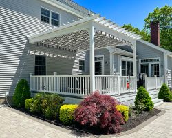 Custom 14x16 Vinyl Pergola in Medway, MA
