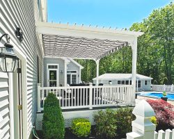 Custom 14x16 Vinyl Pergola in Medway, MA