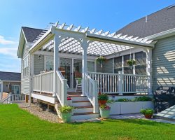 Custom 15x17 Vinyl Pergola in Salem, NH