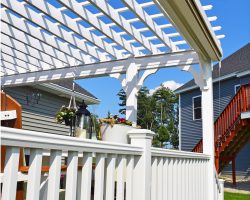 Custom 15x17 Vinyl Pergola