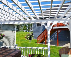 Custom 15x17 Vinyl Pergola