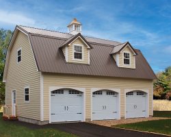 Outdoor Personia Sharon MA Gambrel 3-Car Garage_01