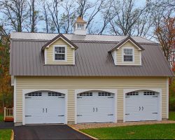 Outdoor Personia Sharon MA Gambrel 3-Car Garage front view