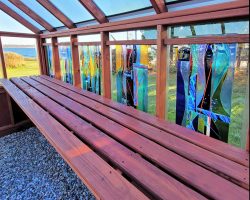 Outdoor Personia Warren RI Greenhouse stained glass windows