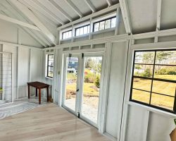 Outdoor Personia Wrentham Shed/Greenhouse Combo shed interior