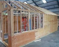 Outdoor Personia beverly shed greenhouse combo_construction