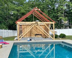 Outdoor Personia hanover pavilion in progress