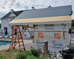 Outdoor Personia hanover pavilion in progress