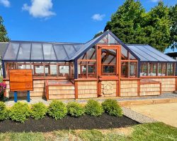 Outdoor Personia Custom 12x30 Greenhouse - Ranney School front