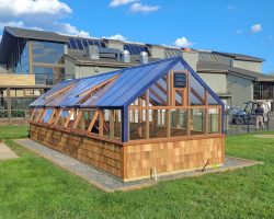 Outdoor Personia Greenhouse - Ranney School side view
