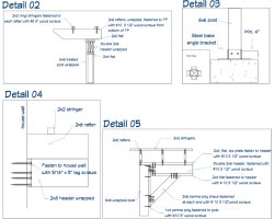 Custom Pergola Blueprint Details