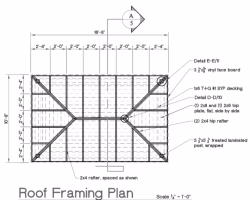 Blueprint of Pavilion Roof