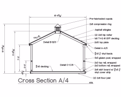 Blueprint Cross Section