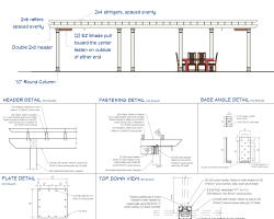Blueprint Design Plans for Custom Pergola