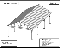 blueprint drawing of pavilion