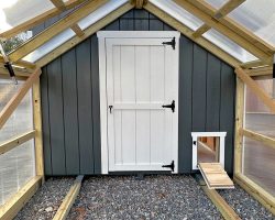 Outdoor Personia Shed Greenhouse Combo Inside View