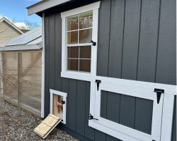 Outdoor Personia Shed Greenhouse Combo Chicken Coop Access