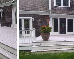 before installation of a swan custom pergola