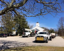 The steeple installation