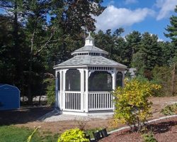 gazebo with mosquito netting