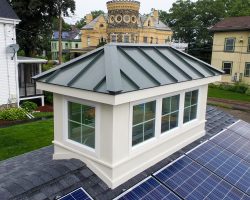 Custom vinyl cupola closeup