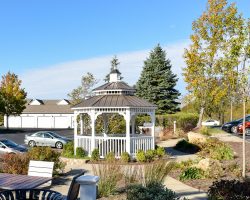 Custom gazebo with eating area