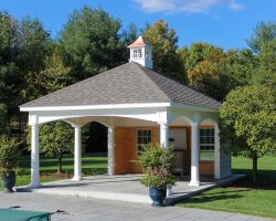 Custom Pool House in Medfield, Massachusetts