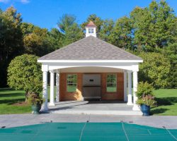Custom Pool House Front View