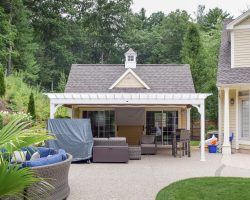 Pool House Front View