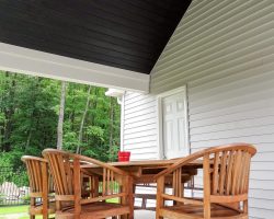 Custom Pool House Outside Porch