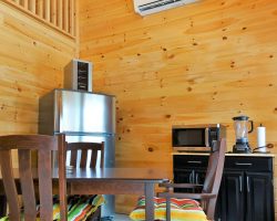 Custom Pool House Interior Eating Area