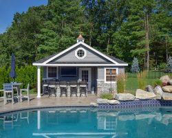Custom Pool House Front
