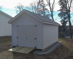 Custom shed back view